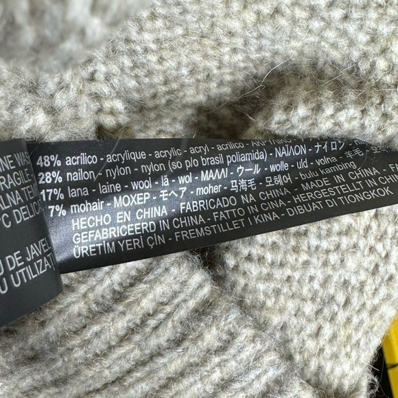 ZARA Knit Lace Up Front Mohair Blend Sweater Dress size S - Picture 8 of 12